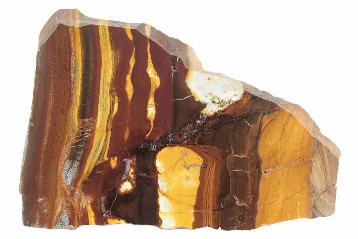 Polished Desert Sunset Banded Iron Slab - Western Australia #234797